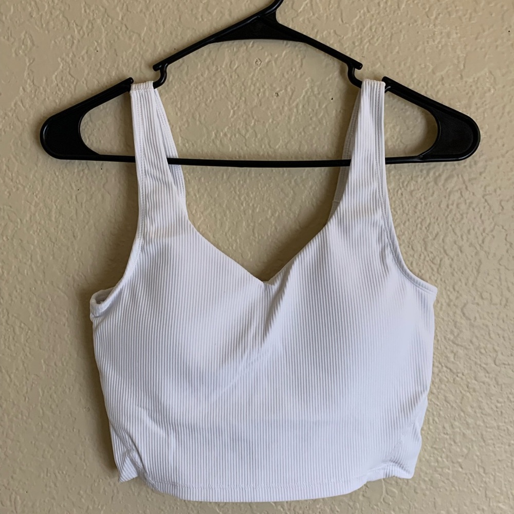 Womens sports bra white